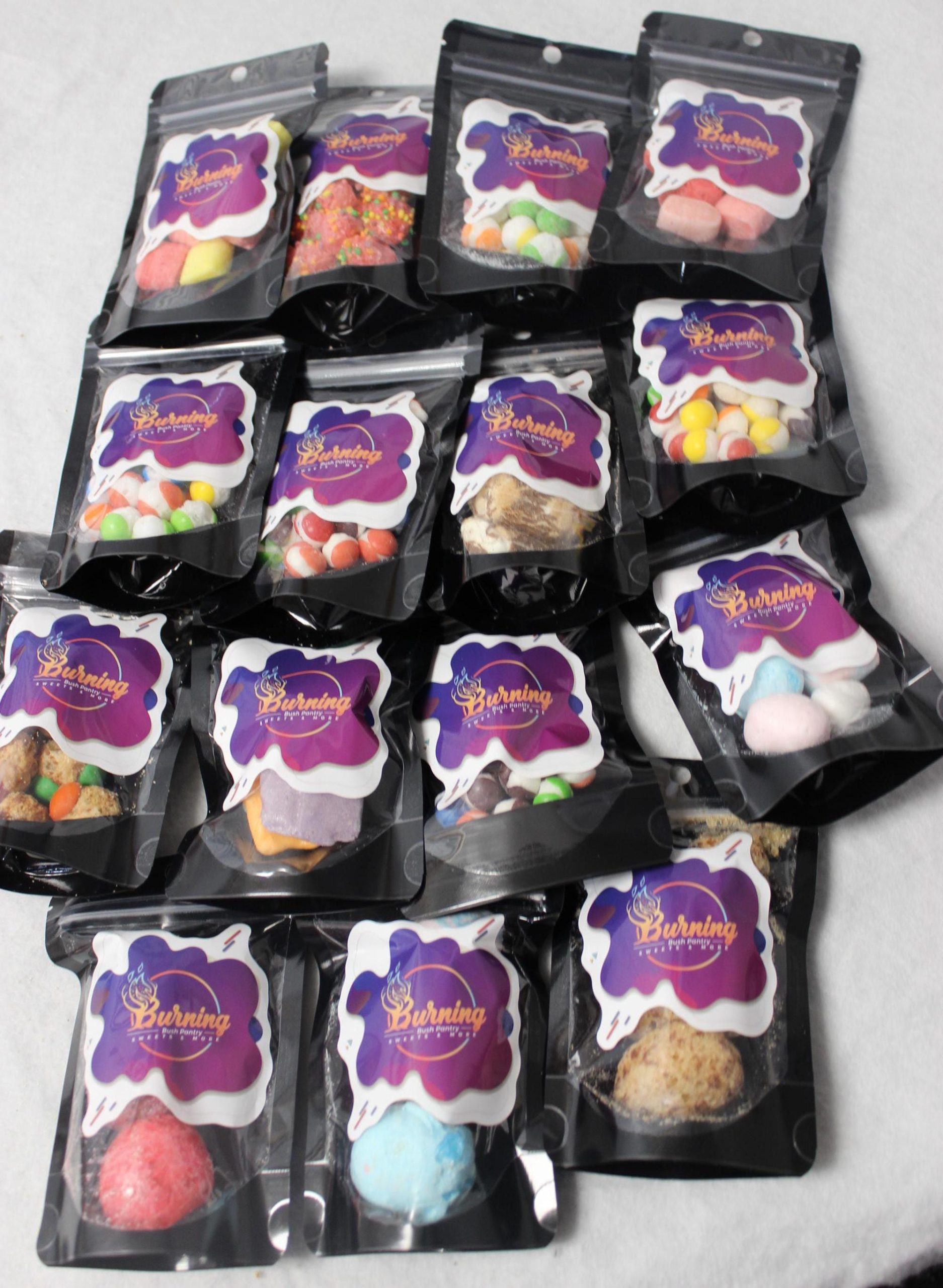 Freeze Dried Candy Sample Pack: Various size pkg and prices
